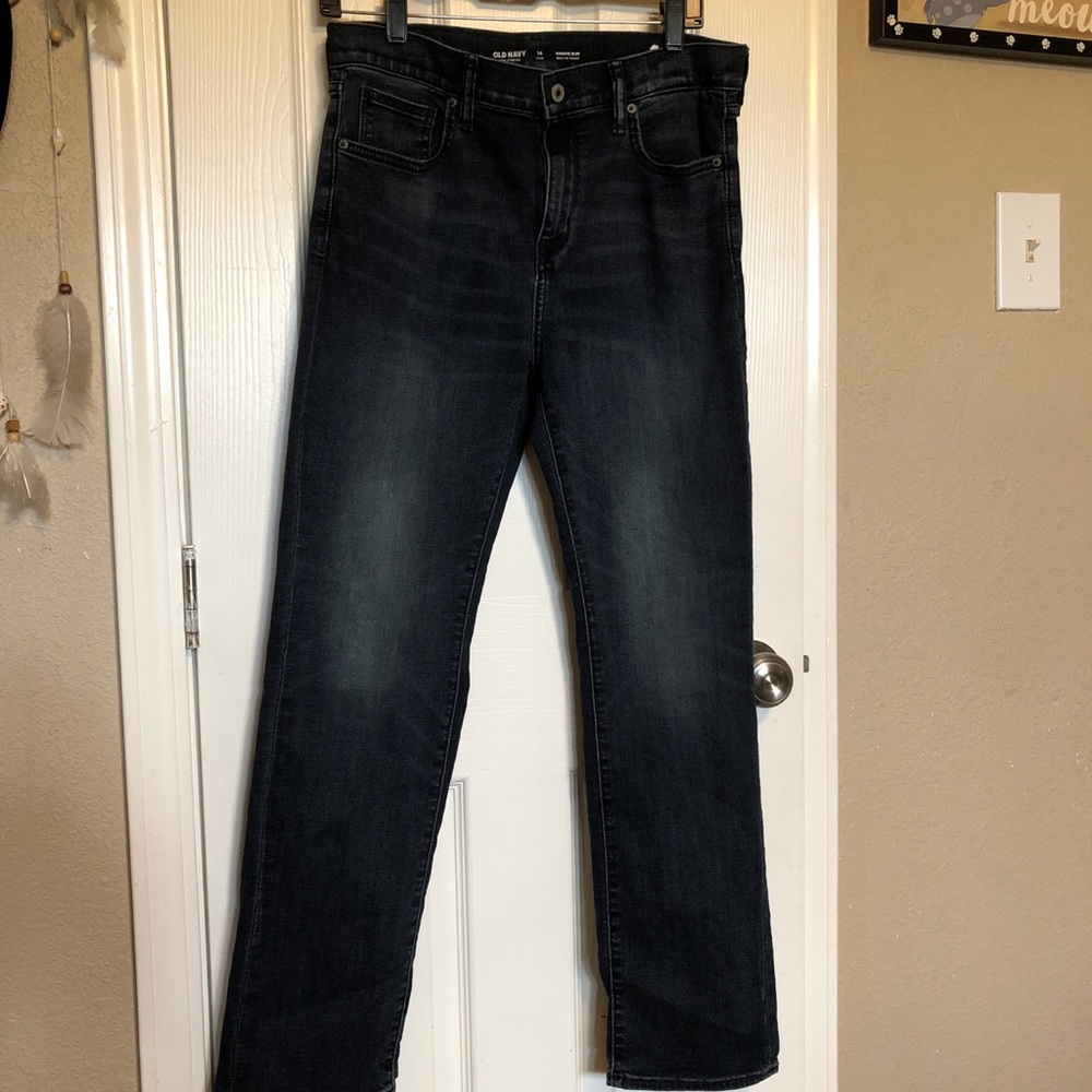 Old Navy Men's Dark Wash Straight Jeans
